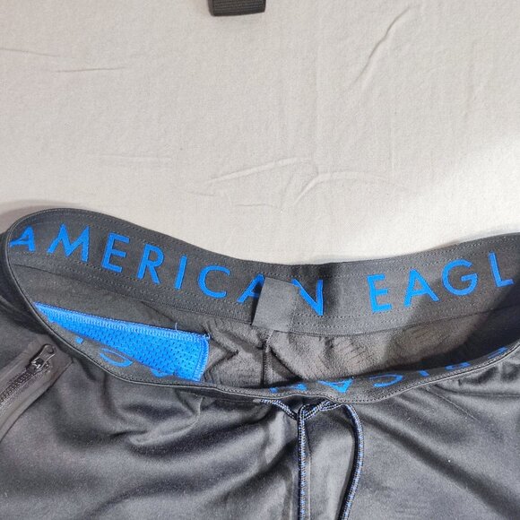 American Eagle jogger pants men's size L black with graphic design - Picture 11 of 15